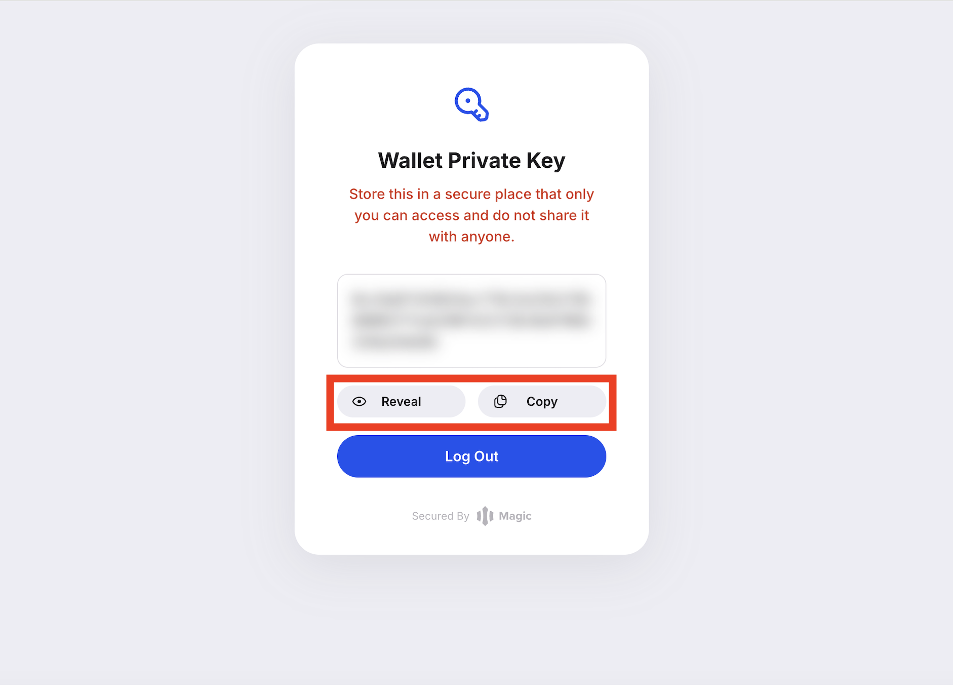 Copy the key carefully