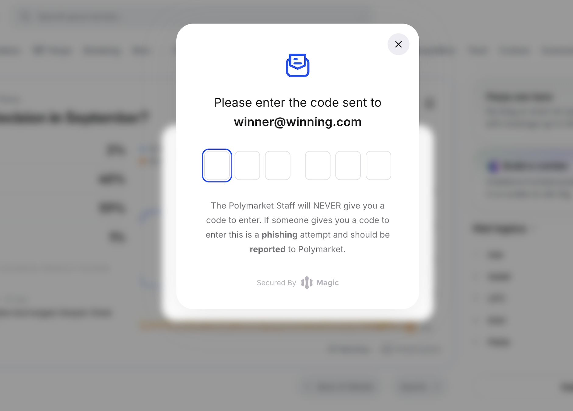 Verify with the 6-digit code